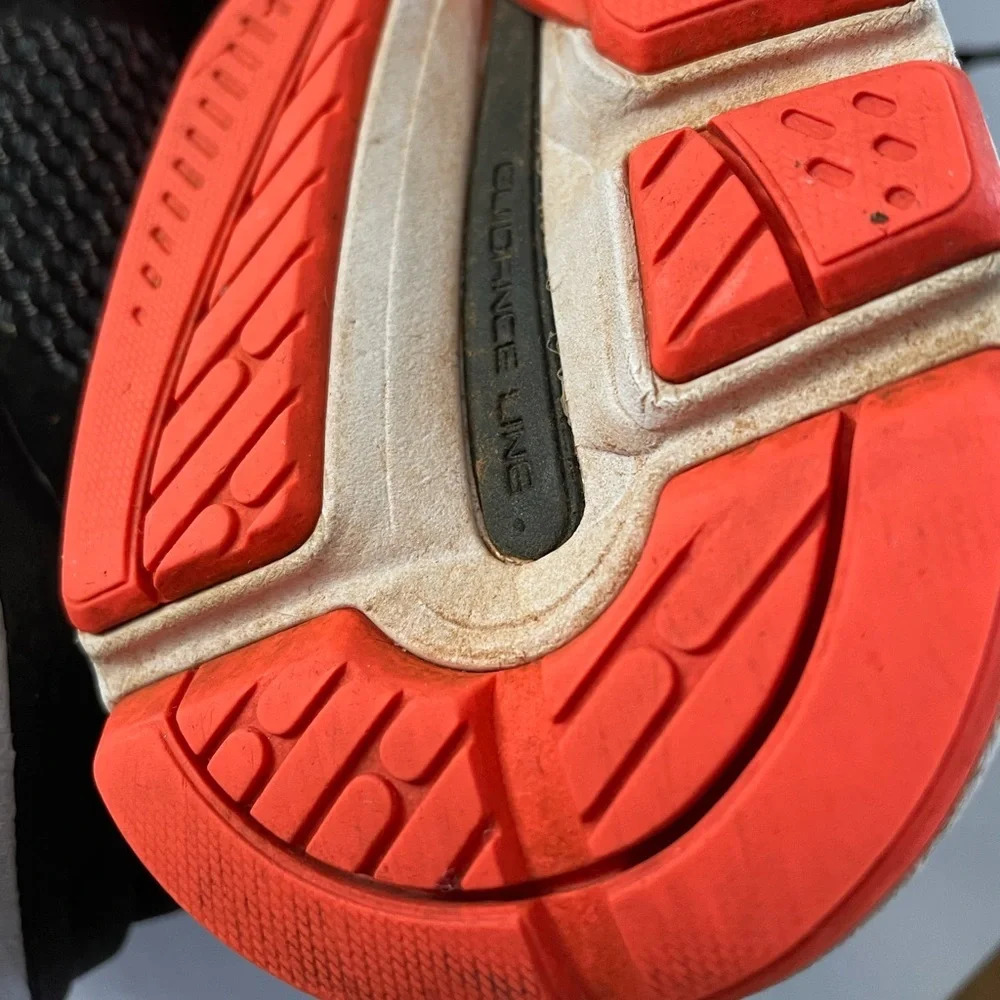 Asics black orange